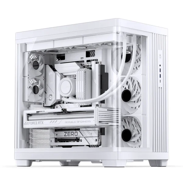 Gabinete Premium Jonsbo Tk-4 Atx Panorâmico Vidro Temperado Usb-C Branco