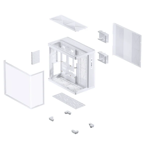 Gabinete Premium Jonsbo Tk-4 Atx Panorâmico Vidro Temperado Usb-C Branco