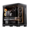 Gabinete Premium Jonsbo Tk-4 Atx Panorâmico Vidro Temperado Usb-C Preto