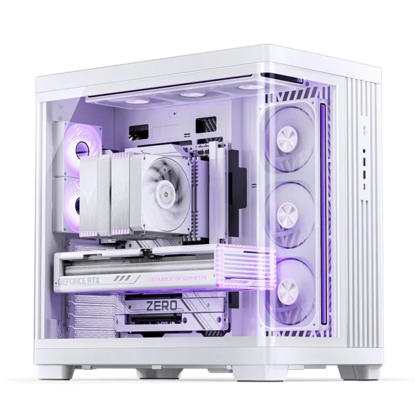 Gabinete Premium Jonsbo Tk-4 Atx Panorâmico Vidro Temperado Usb-C Branco