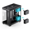 Gabinete Premium Jonsbo Tk-4 Atx Panorâmico Vidro Temperado Usb-C Preto