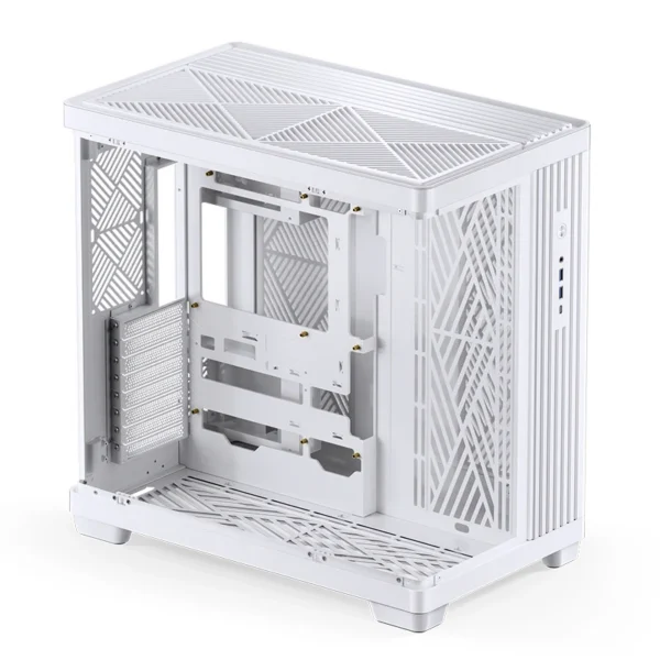Gabinete Premium Jonsbo Tk-4 Atx Panorâmico Vidro Temperado Usb-C Branco
