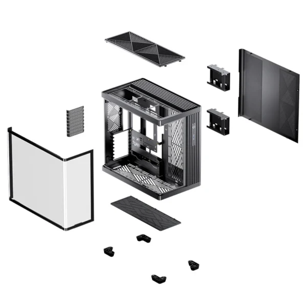 Gabinete Premium Jonsbo Tk-4 Atx Panorâmico Vidro Temperado Usb-C Preto