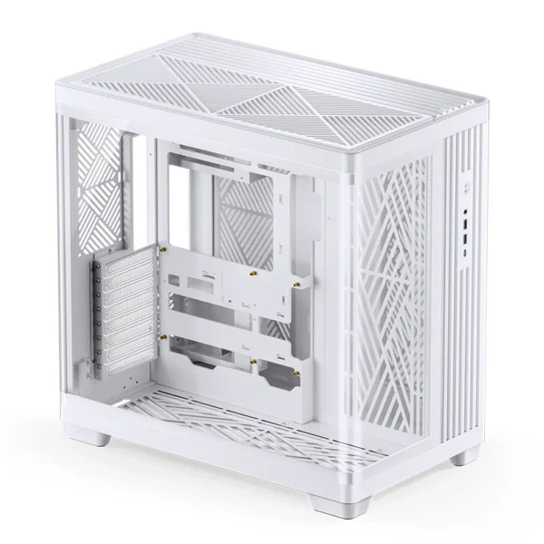 Gabinete Premium Jonsbo Tk-4 Atx Panorâmico Vidro Temperado Usb-C Branco
