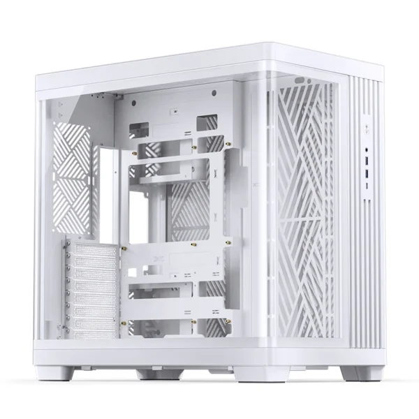 Gabinete Premium Jonsbo Tk-4 Atx Panorâmico Vidro Temperado Usb-C Branco