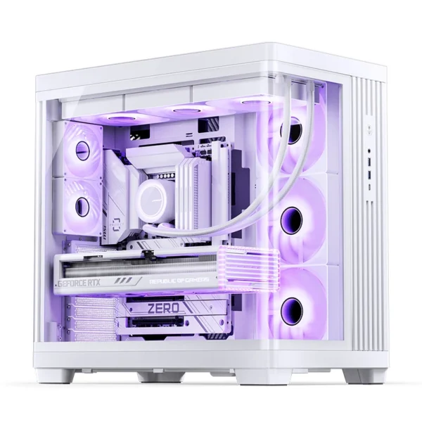 Gabinete Premium Jonsbo Tk-4 Atx Panorâmico Vidro Temperado Usb-C Branco