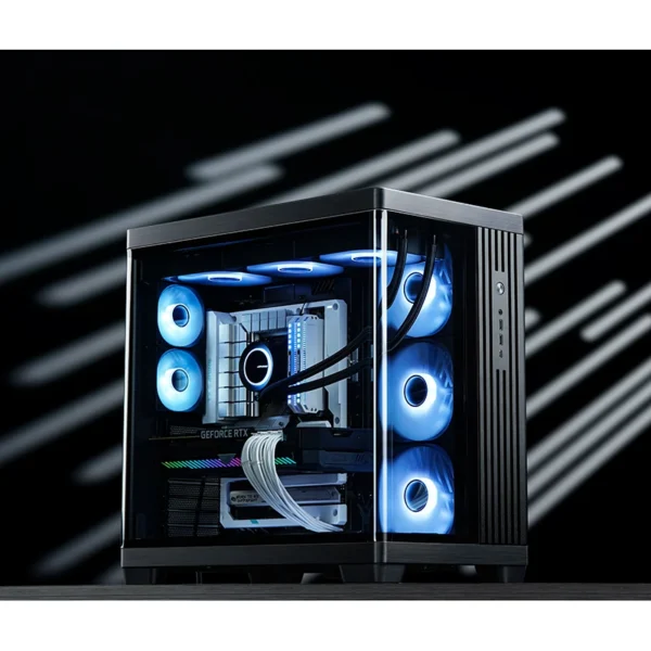 Gabinete Premium Jonsbo Tk-4 Atx Panorâmico Vidro Temperado Usb-C Preto