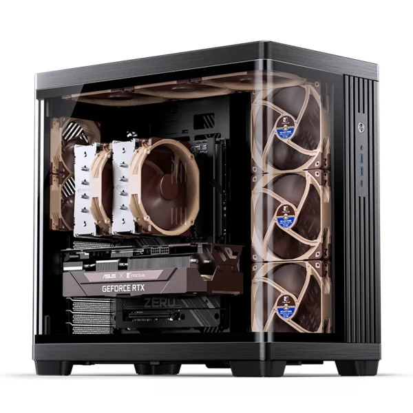 Gabinete Premium Jonsbo Tk-4 Atx Panorâmico Vidro Temperado Usb-C Preto