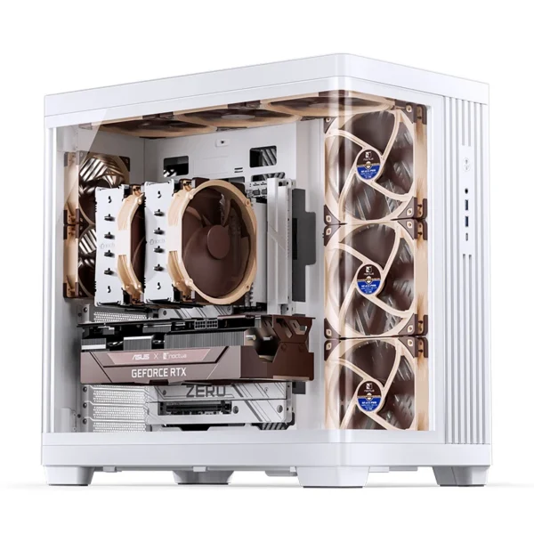 Gabinete Premium Jonsbo Tk-4 Atx Panorâmico Vidro Temperado Usb-C Branco