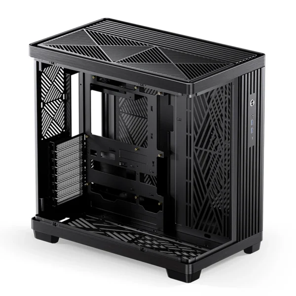 Gabinete Premium Jonsbo Tk-4 Atx Panorâmico Vidro Temperado Usb-C Preto