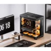 Gabinete Premium Jonsbo Tk-4 Atx Panorâmico Vidro Temperado Usb-C Preto