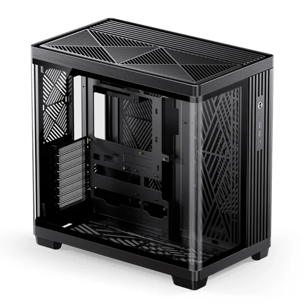 Gabinete Premium Jonsbo Tk-4 Atx Panorâmico Vidro Temperado Usb-C Preto