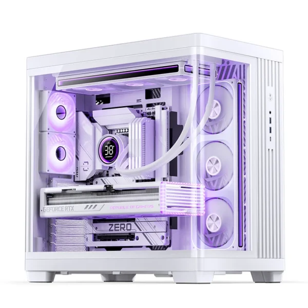 Gabinete Premium Jonsbo Tk-4 Atx Panorâmico Vidro Temperado Usb-C Branco