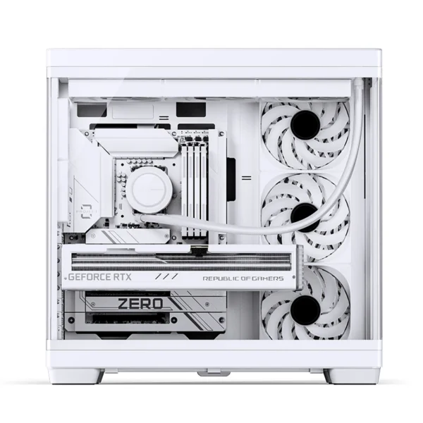 Gabinete Premium Jonsbo Tk-4 Atx Panorâmico Vidro Temperado Usb-C Branco