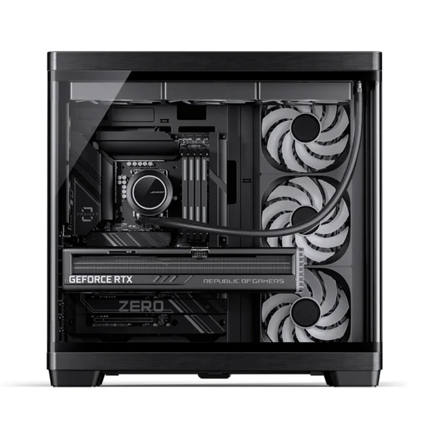 Gabinete Premium Jonsbo Tk-4 Atx Panorâmico Vidro Temperado Usb-C Preto