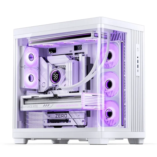 Gabinete Premium Jonsbo Tk-4 Atx Panorâmico Vidro Temperado Usb-C Branco
