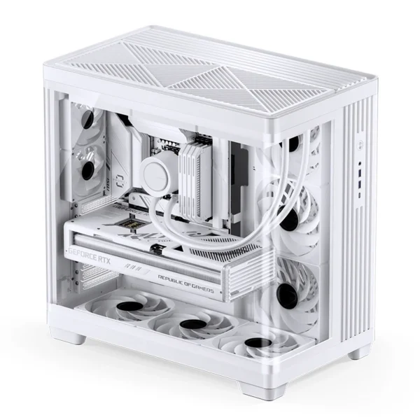 Gabinete Premium Jonsbo Tk-4 Atx Panorâmico Vidro Temperado Usb-C Branco