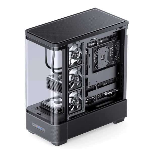 Gabinete Premium Jonsbo Tk-5 Atx Vidro Curvo Preto