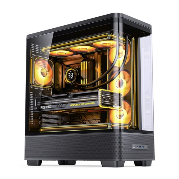 Gabinete Premium Jonsbo Tk-5 Atx Vidro Curvo Preto