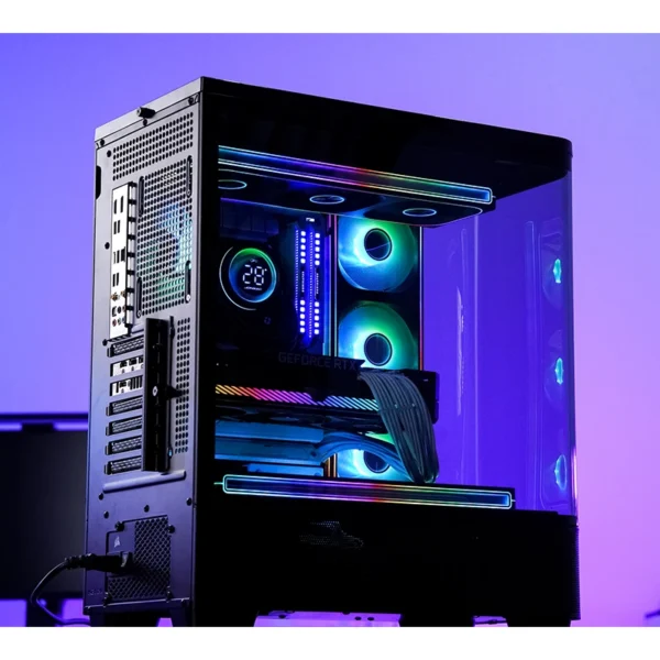 Gabinete Premium Jonsbo Tk-5 Atx Vidro Curvo Preto