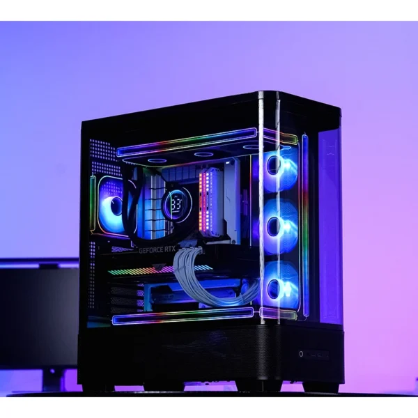 Gabinete Premium Jonsbo Tk-5 Atx Vidro Curvo Preto