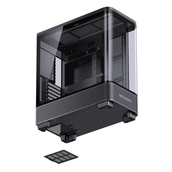 Gabinete Premium Jonsbo Tk-5 Atx Vidro Curvo Preto