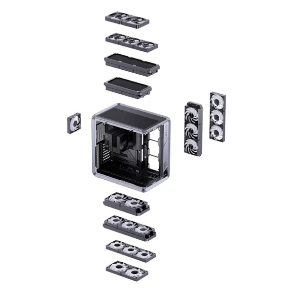 Gabinete Premium Jonsbo Bo400 Cg Atx Vidro Curvo Preto