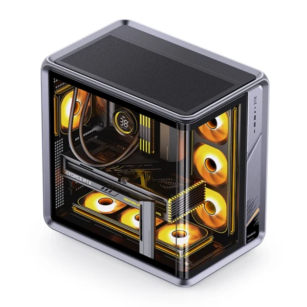 Gabinete Premium Jonsbo Bo400 Cg Atx Vidro Curvo Preto