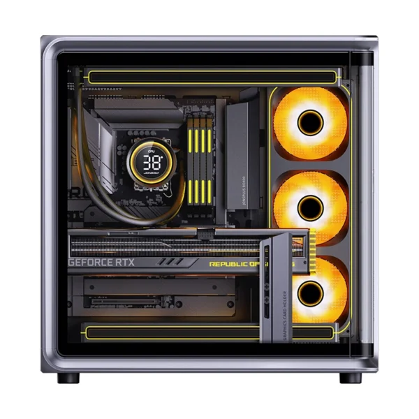 Gabinete Premium Jonsbo Bo400 Cg Atx Vidro Curvo Preto