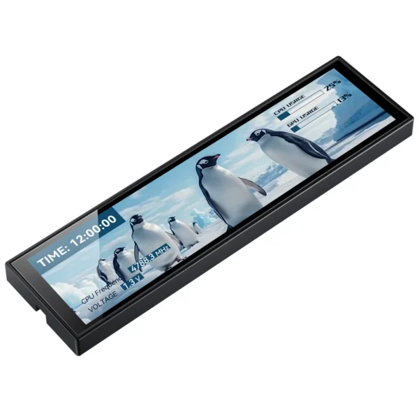 Monitor Display Jonsbo Ds916 Lcd Ips 9.16 Polegadas Para Gabinetes Usb