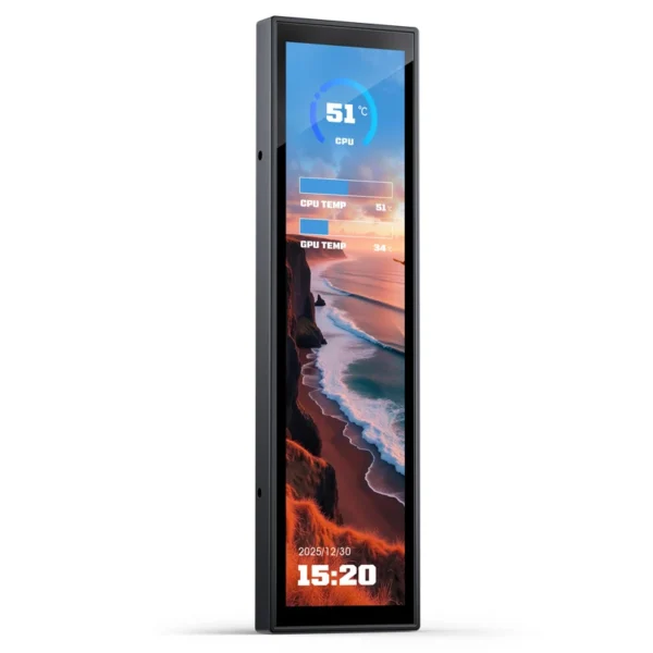 Monitor Display Jonsbo Ds916 Lcd Ips 9.16 Polegadas Para Gabinetes Usb