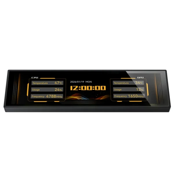 Monitor Display Jonsbo Ds916 Lcd Ips 9.16 Polegadas Para Gabinetes Usb