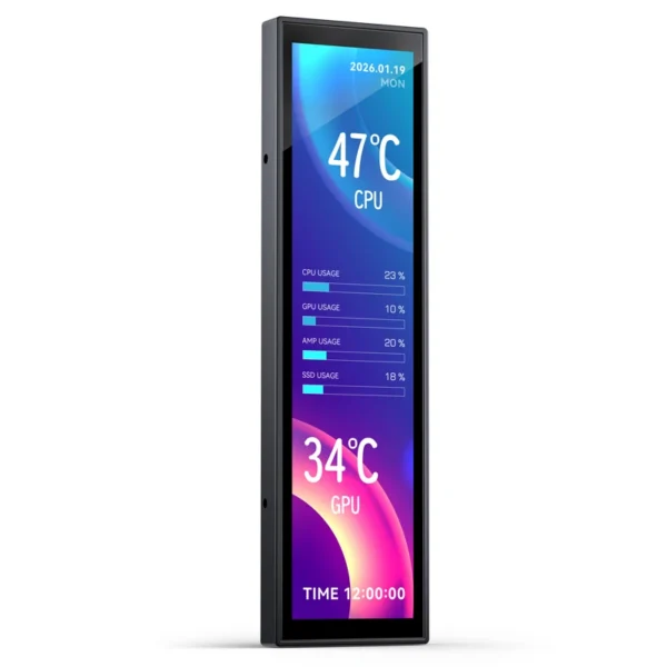 Monitor Display Jonsbo Ds916 Lcd Ips 9.16 Polegadas Para Gabinetes Usb