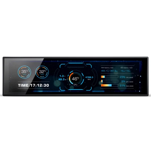 Monitor Display Jonsbo Ds916 Lcd Ips 9.16 Polegadas Para Gabinetes Usb