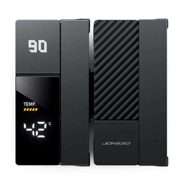 Cooler Para Processador Jonsbo Cc90 Display De Temperatura Dual Tower 81 Cfm Preto
