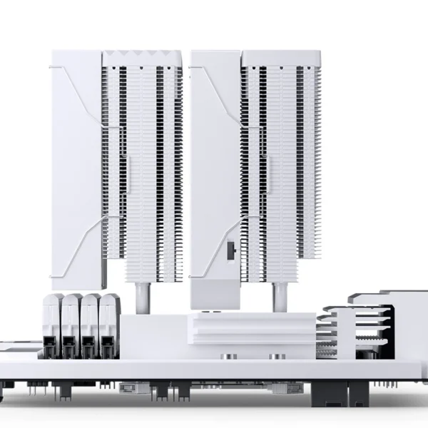 Cooler Para Processador Jonsbo Cc90 Display De Temperatura Dual Tower 81 Cfm Branco