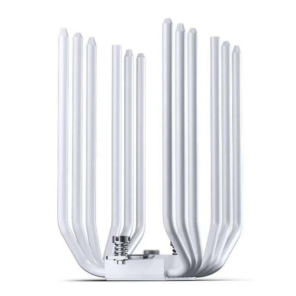 Cooler Para Processador Jonsbo Cc90 Display De Temperatura Dual Tower 81 Cfm Branco