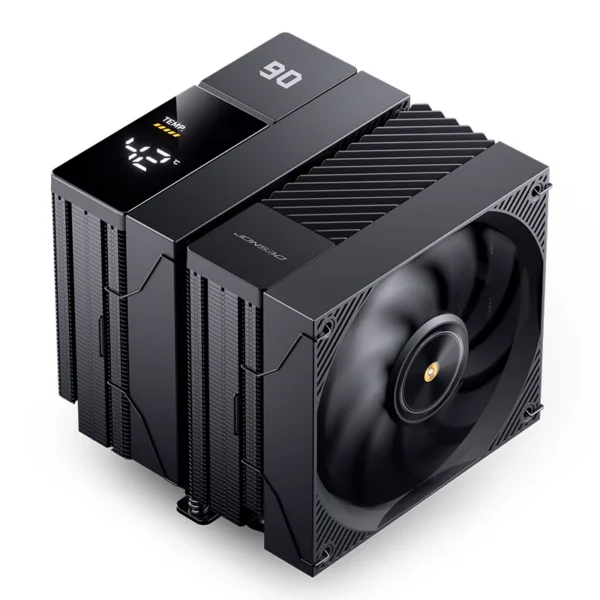 Cooler Para Processador Jonsbo Cc90 Display De Temperatura Dual Tower 81 Cfm Preto