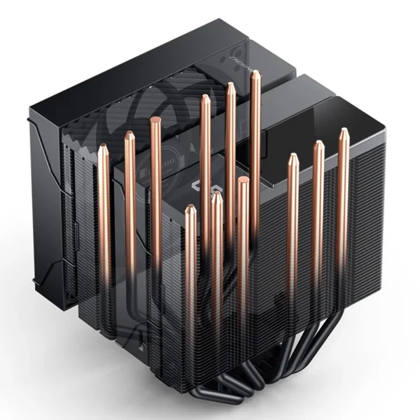 Cooler Para Processador Jonsbo Cc90 Display De Temperatura Dual Tower 81 Cfm Preto