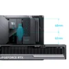 Cooler Para Processador Jonsbo Cc90 Display De Temperatura Dual Tower 81 Cfm Preto