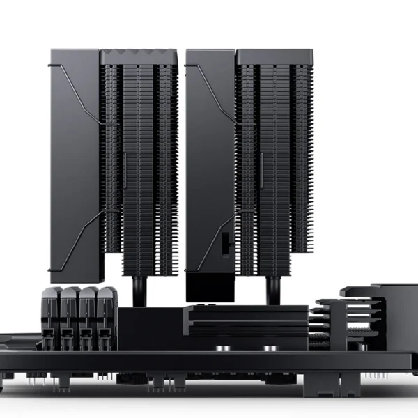 Cooler Para Processador Jonsbo Cc90 Display De Temperatura Dual Tower 81 Cfm Preto