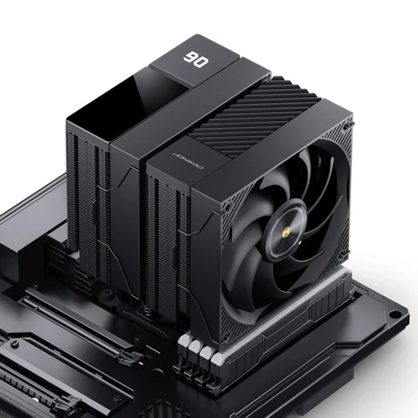 Cooler Para Processador Jonsbo Cc90 Display De Temperatura Dual Tower 81 Cfm Preto