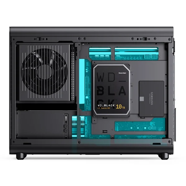 Gabinete Premium Jonsbo D33 Wood M-Atx Preto E Madeira
