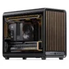 Gabinete Premium Jonsbo D33 Wood M-Atx Preto E Madeira