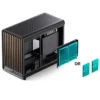Gabinete Premium Jonsbo D33 Wood M-Atx Preto E Madeira