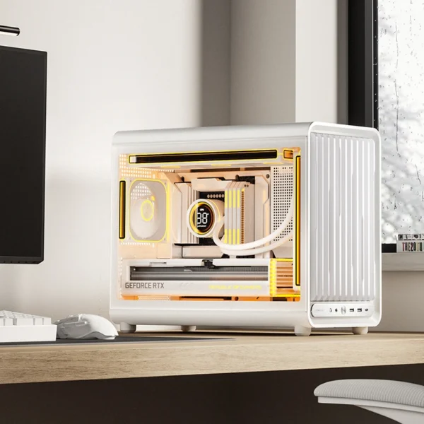 Gabinete Premium Jonsbo D33 M-Atx Branco