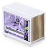 Gabinete Premium Jonsbo D33 Wood M-Atx Branco E Madeira