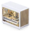 Gabinete Premium Jonsbo D33 Wood M-Atx Branco E Madeira