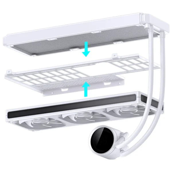 Gabinete Premium Jonsbo D33 Wood M-Atx Branco E Madeira