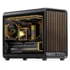 Gabinete Premium Jonsbo D33 Wood M-Atx Preto E Madeira